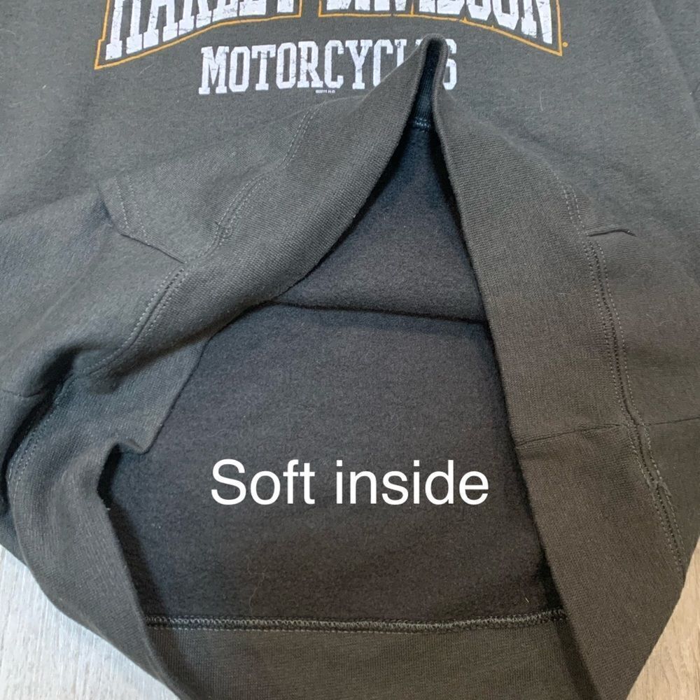 Classic Harley Davidson gray pullover hoodie With logo Oconomowoc Wi on … - Picture 7 of 16